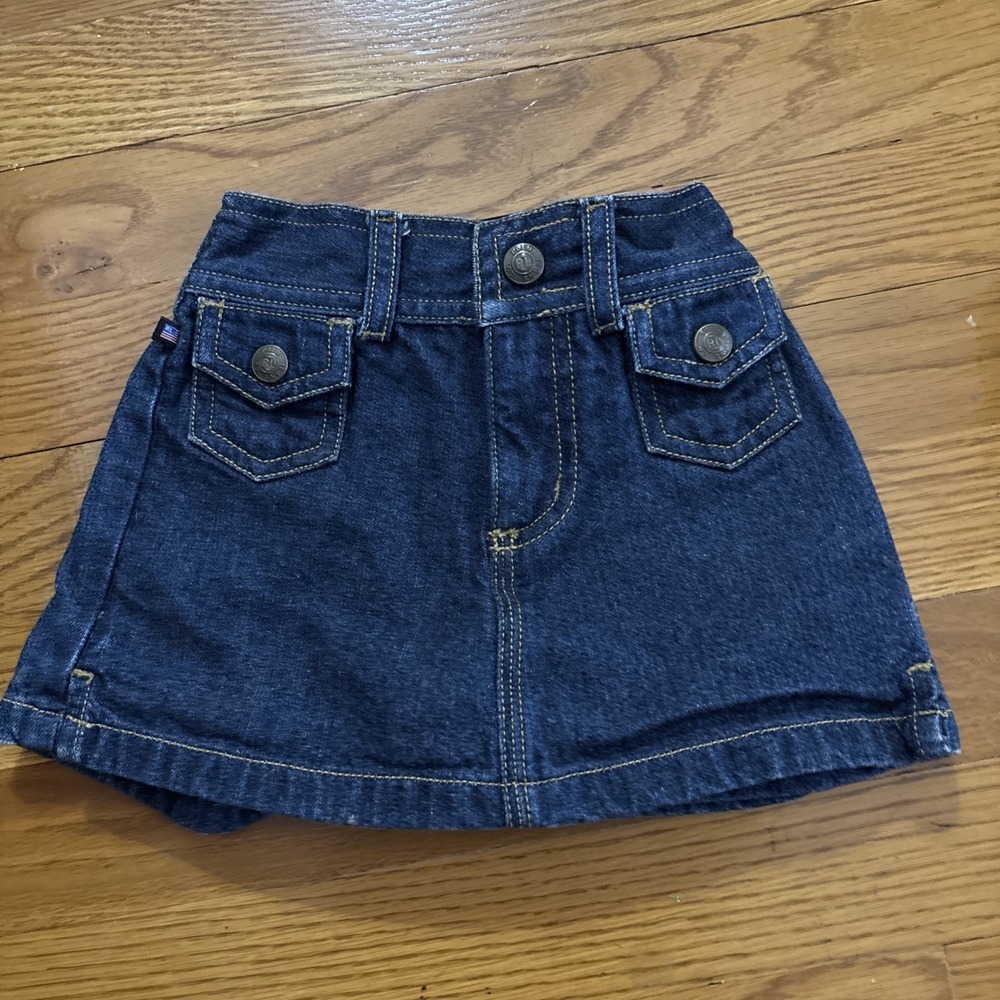 Polo Jean Co Ralph Lauren Infant Baby Skirt Skort Jean Size 3-6 Months EUC